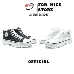 Sepatu For Nice Kids High' Women Black 2008 || Sepatu Sekolah Cewek Hitam Tinggi || Sepatu Anak Perempuan || Sepatu Fashion Anak-anak Model Korea