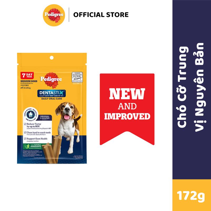 Pedigree Dentastix Bánh xương cho chó trung – 7 thanh, 14 thanh