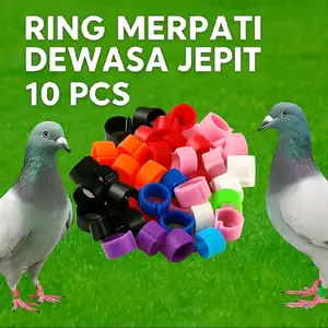 Ring Merpati Klip Kaki Plastik 10 pcs ring jepit untuk Mengidentifikasi Burung dan Ayam
