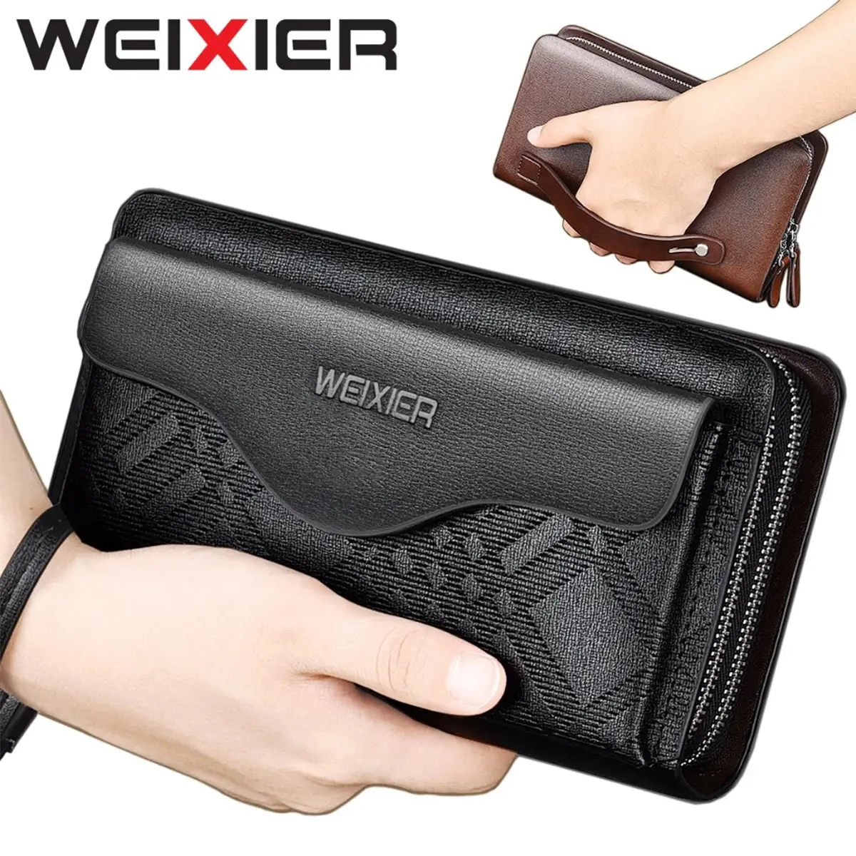 WEIXIER W124 Tas Tangan Pria Business Clutch Handbag