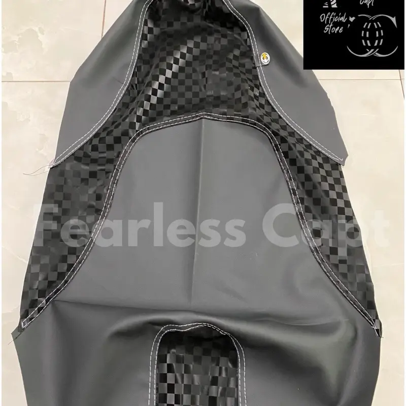Kulit Jok Motor Jahit Tengah/3Jahitan Amplas Sbtech Kombinasi Catur Kotak Kotak Kulit Jok Motor Beat, Vario, Mio, Scoopy, Kulit Jok Pasir X Catur Model Terbaru Terlaris Motorcycle 3