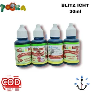 Obat ikan hias Obat Biru Jamur White Spot Blitz Itcht 30ml