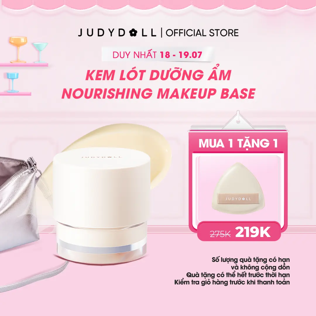 [HOT] JUDYDOLL Kem lót dưỡng ẩm Nourishing Makeup Base chống mốc nền cho da khô 30g