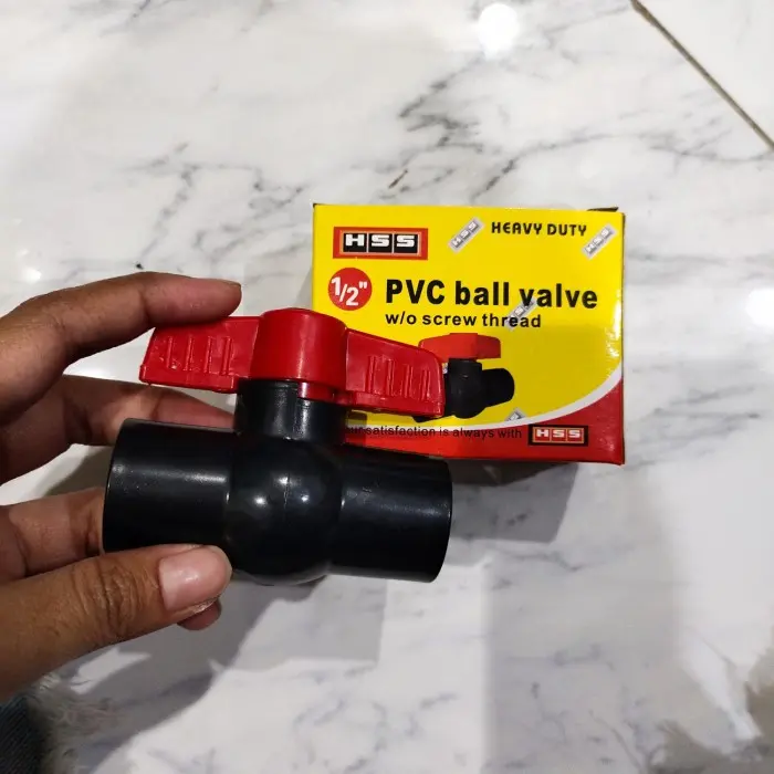 TERMURAH Stop Kran 1" 3/4" 1/2" Plastik - Ballvalve Plastik- Ball Valve PVC 4