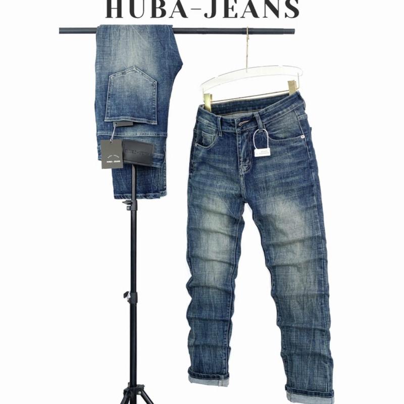  Quần jean nam HUBA-JEANS co giãn xanh XƯỚC Có Túi Pants Menswear quần purple có thể giặt máy Denim quần vladak 