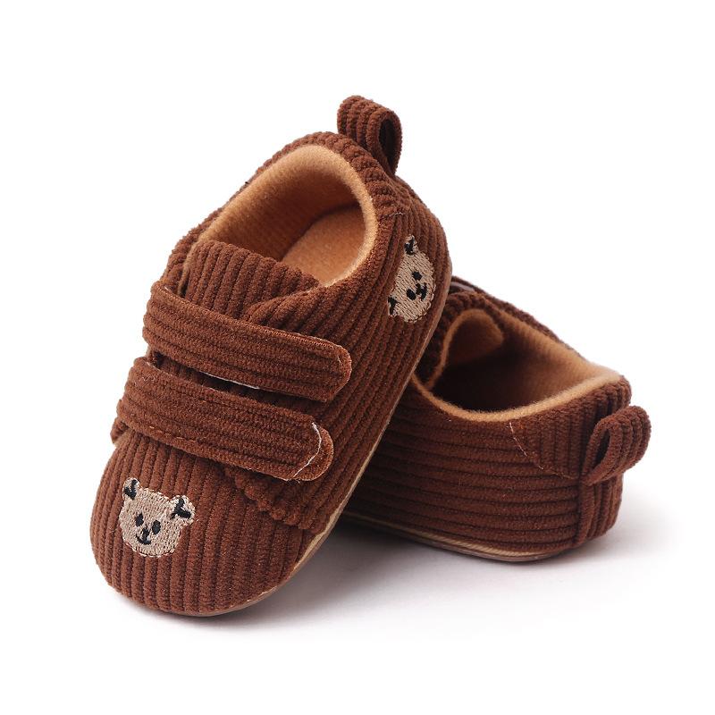 Product Introduction of 2023 Spring Embroidered Baby Bear Shoes with Velcro Stripe Children's Shoes and Walking Shoes 6
