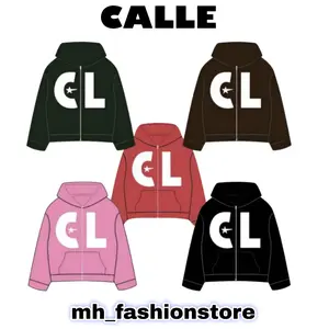 CALLE DE LARACHE | HOODIE BOXY CDL | CALLE FULL ZIP HOODIE | CALLE X SNSB [BLACK,PINK,RED]
