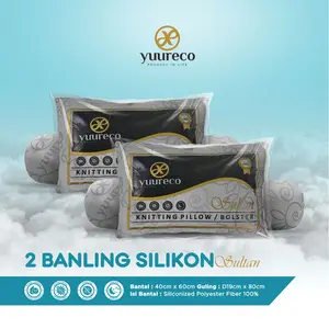 [YOURIDEALHOME_ID] Bantal Guling Series Sultan by Yuureco Ukuran 40x60cm Paket Bundling 4pcs Bantal Silikon Super Empuk untuk Tidur Nyaman