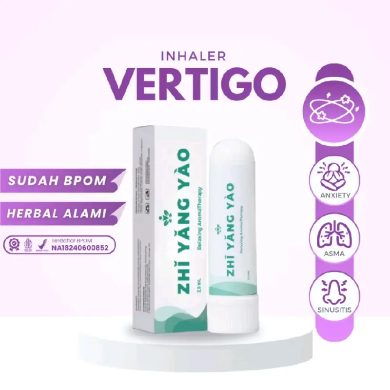 BISA COD - Zhi Yang Yao - Inhaler Vertigo Pusing Berputar Herbal Alami Aromaterapi obat  nafas 0