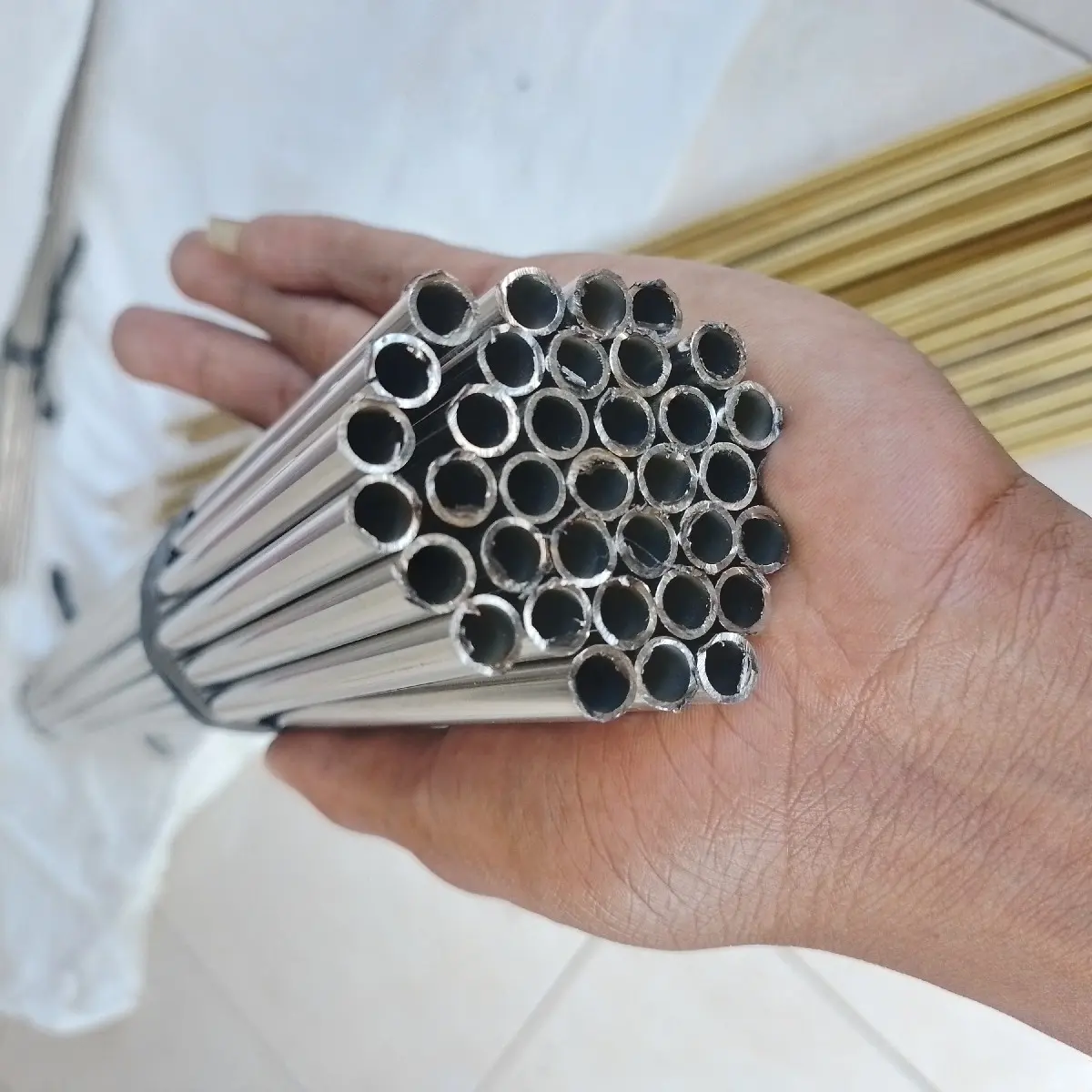Pipa stainless diameter 8mm lubang 6mm 85cm&100cm