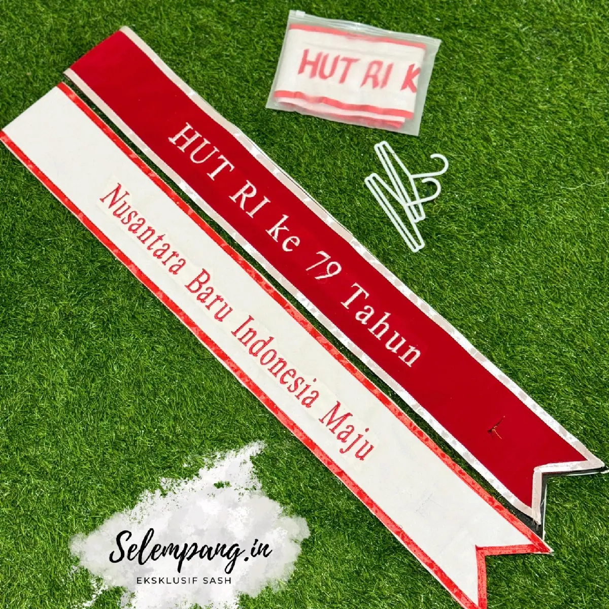 Selempang HUT RI/selempang agustusan/selempang Indonesia/selendang agustusan/selendang indonesia