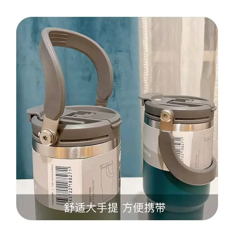 Tyeso Sedotan & Minum Langsung 2 in 1 - Tahan Panas & Dingin selama 12 Jam & 24 Jam - Vacuum 2