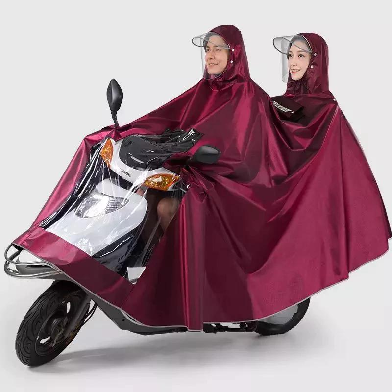 JAS HUJAN MOTOR 2 KEPALA FULL BODY MOTOR DOUBLE PONCO 2 KEPALA FULL COVER MOTOR RAINCOAT 2-in-1 COAT 8