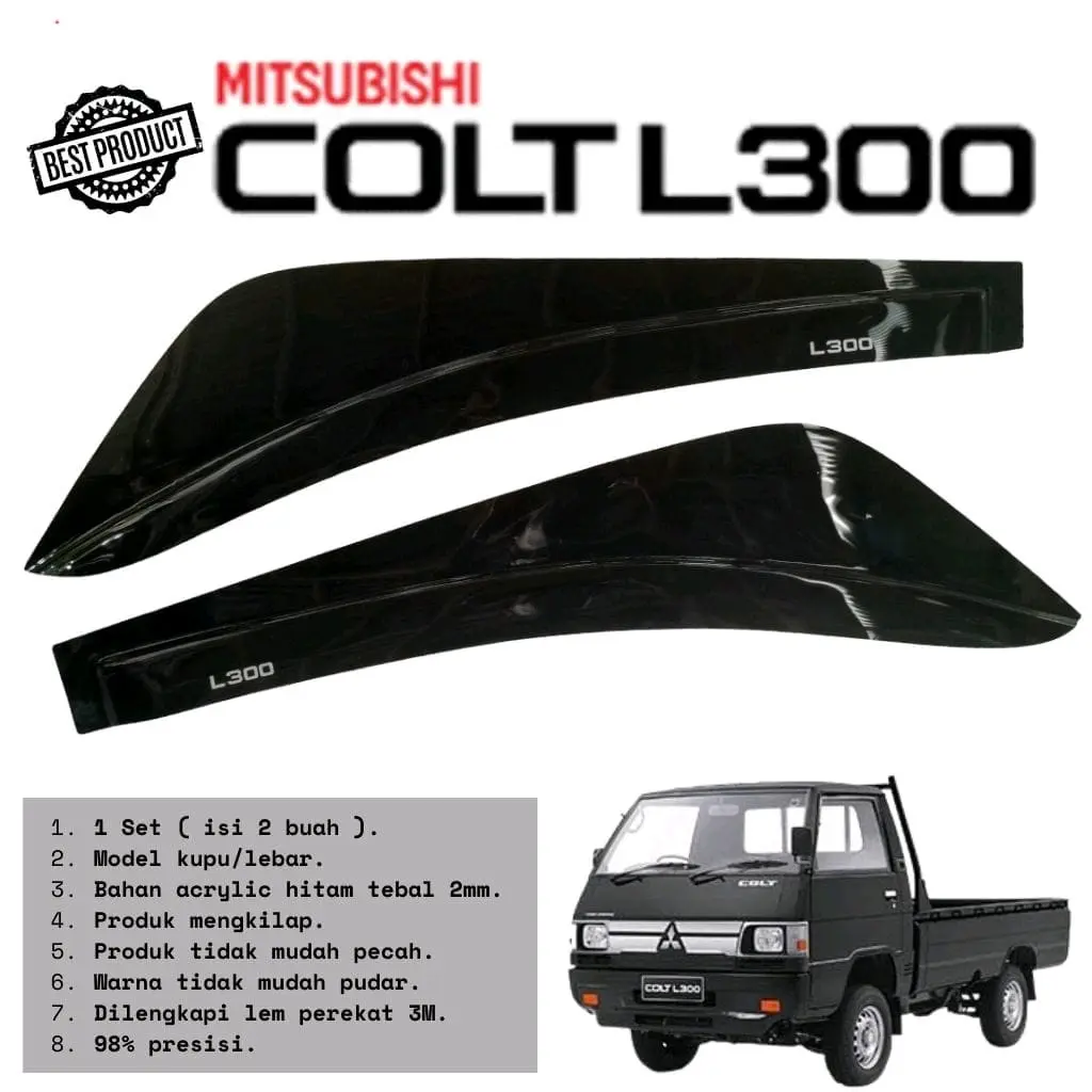 talang air mobil mitsubishi colt l300 model kupu-kupu ll lebar