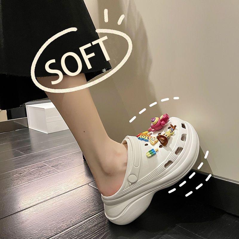 Dejavu Sandal Slop Wanita Karet Sendal Wedges Wanita Sandal Kodok Rumah Selop Baim Dewasa Kekinian Sandal Anti Slip HSN124 6