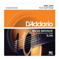 Gambar D'ADDARIO EJ-10 EJ10 80/20 BRONZE WOUND EXTRA LIGHT SENAR GITAR AKUSTIK BMJ dari Bandar Musik Jakarta BMJ Kota Administrasi Jakarta Pusat 1 Tokopedia