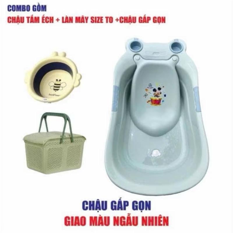    Ship rẻ  Chậu tắm ếch cho bé size to- dày dặn chắc chắn dùng cho bé từ 0-5 tuổi hàng GLCC   nhận hàng lỗi 1 đổi 1 freeship ạ   