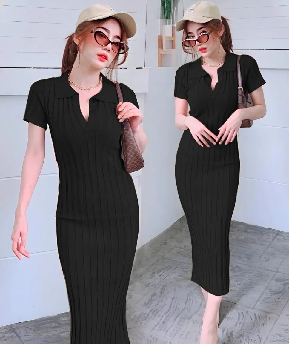 FM Dress Rajut Diana Ld 90 - 100 cm P 110 cm B 300 gr Cotton Polyester #4405