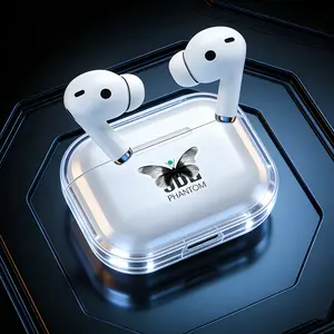GreatWall PHANTOM T7 Earphone Bluetooth Nirkabel True Wireless, Anti Air Dalam, Baterai Tahan Lama, TWS, Suara Bass Kuat, Audio Surround 3D, Peredam Suara Cerdas, Gaming Kompetitif, Mendukung Panggilan, Musik, Olahraga, Earphone Bluetooth Nirkabel