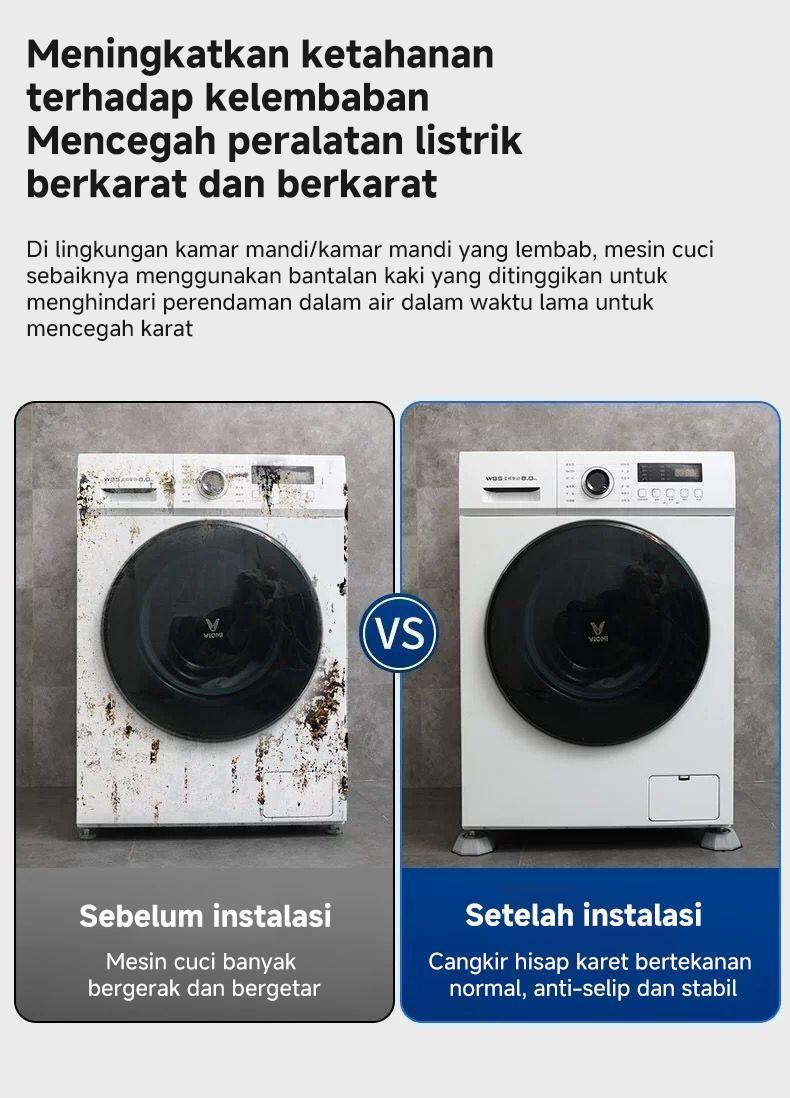 Product Introduction of [Bantalan kaki mesin cuci, bantalan kaki penyerap guncangan] + [Bantalan kaki senyap anti selip rumah tangga] + [Bantalan kaki anti selip anti getar] 6