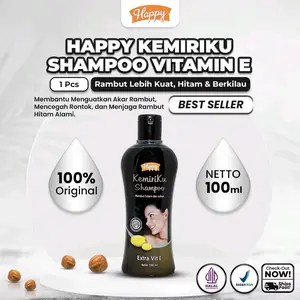HAPPY KEMIRIKU SHAMPOO-menghitamkan menebalkan menyehatkan rambut
