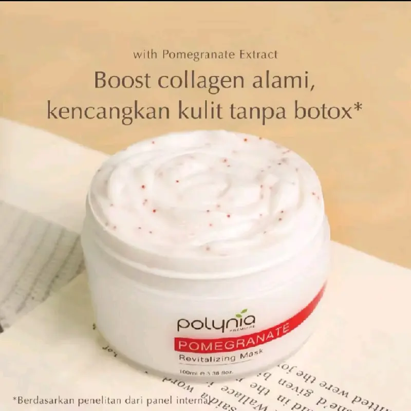 POLYNIA |Pomegrante revitalizing botox mask | Orange Brightening | pickly pear Hydrating | shiconix soothing mask 7
