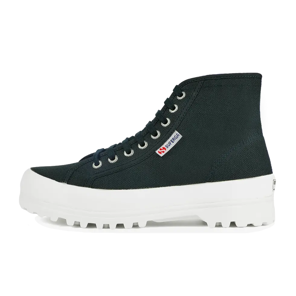 Superga 2341 Alpina Green Dark Forest Full Avorio