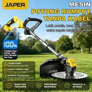 JAPER Mesin Potong Rumput potong rumput elektrik gergaji mesin alat pemotong Listrik pemotong rumput Pemangkas Rumput Baterai Li-ion