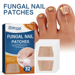 Eelhoe Fungal Nail Patches 32pcs Patch Perawatan Jari Kuku Kaki Tumbuh Ke Dalam Paronychia Anti Infeksi Koreksi Memperbaiki Kuku Kaki Rusak untuk Perawatan Kuku