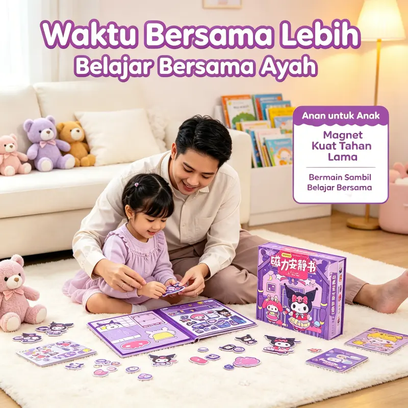 Buku Tenang Magnetik Mainan Belajar Mandiri Tanpa Ribet Dan Tidak Berantakan Alat Latih Imajinasi Serta Daya Ingat Anak TK PAUD Dapat Digunakan Di Mall Atau Klinik Saat Menunggu Jadwal Janji Temu Dokter Atau Kebutuhan Lain Bersama Keluarga Kecil (COD)