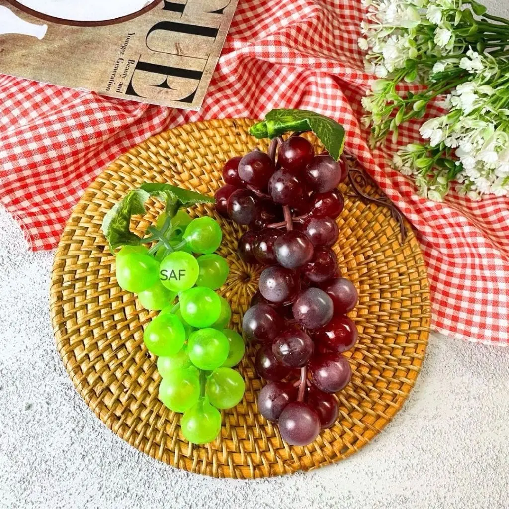 Buah Artificial Anggur 2 Warna - Buah Imitasi Palsu Dekorasi Foto Produk