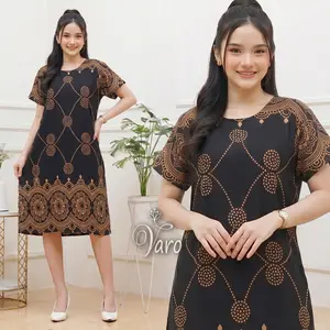 Varo Daster Rayon Adem Murah Berkualitas XL Lingkar Dada 110cm Panjang 105cm Motif Terbaru Dress Wanita Pendek Kimono Tidur Nyaman