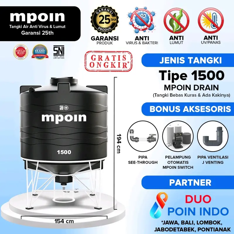 MPOIN 400/600/800/1200/1500/2000  DRAIN SERIES TANDON AIR/TOREN AIR/TANGKI AIR 4
