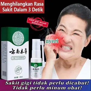 PEREDA PENGHILANG NYERI SAKIT GIGI BERLUBANG GUSI BENGKAK SPRAY SEMPROT OBAT SAKIT GIGI ORAL SEMPROTAN SEPRAY MULUT RADANG GIGI GUSI PERAWATAN GIGI PALING AMPUH PREMIUM TEETH MOUTH WASH CARE HILANGKAN BAKTERI SAKIT MULUT GIGI PATAH BOLONG RUSAK GUSI MEMAR