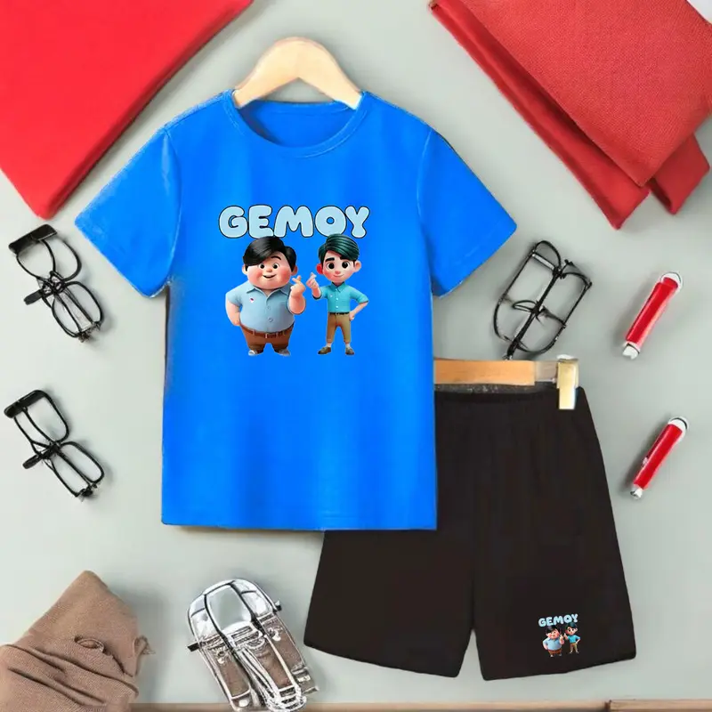 Set Baju Stelan Anak-Anak 2-10 Tahun PRAGIIBB / Baju Anak Viral / Laki-Laki Katun Perempuan Parsel Bayi 2