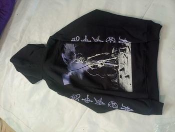 Product Review of MRJN - Black Hoodie Hollow fleece sweater from 𝕾**6 1