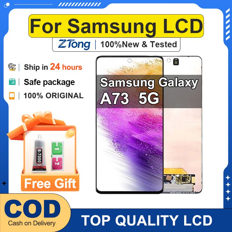 Màn hình cảm ứng AMOLED LCD chính hãng thay thế cho Samsung Galaxy A73 5G, mới…
