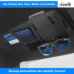 Tas Pocket Kantong Sunvisor Serbaguna Mobil Car Sun Visor Holder - Card Holder - SuDeLi CP05
