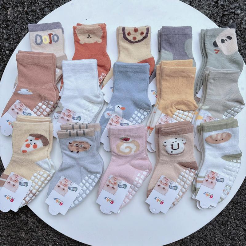 Set 5 10 Tất Len Chống Trượt 5 tháng đến 2 tuổi Họa Tiết Dễ Thương Cho Bé Sơ Sinh Bé Trai Bé Gái - Tất Len Giữ Ấm Mùa Đông Cho Bé Sơ Sinh Đến Dưới 1 Tuổi Nghekids