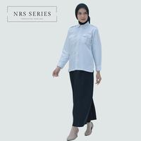 Gambar NRS Series - Baju PDH Putih Seragam Dinas Pemda Atasan Kemeja Wanita - S, hanya atasan kemeja putih dari NRS Series_NEW Kab. Tasikmalaya 3 Tokopedia