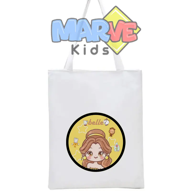 Totebag Tote Bag Princess Lucu Goodie Bag Souvenir Ulang Tahun Ultah Anak Tas Kanvas Sekolah Goodiebag 7