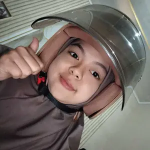 Helm Bogo Hijab Wanita List Warna Helm Cewek Aesthetic Terbaru Full Leher Flat Visor King8 Rabbit Motorcyle SNI Motorcycle
