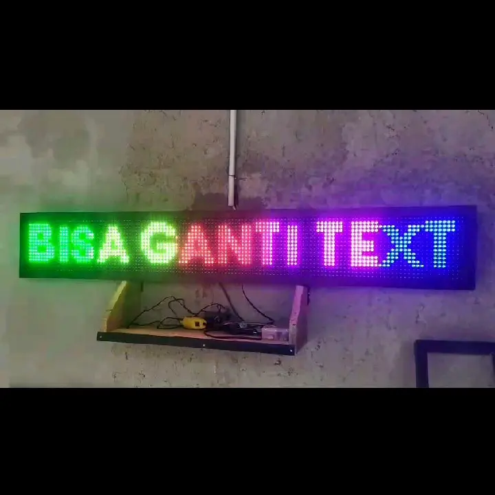running text rgb seting di hp
