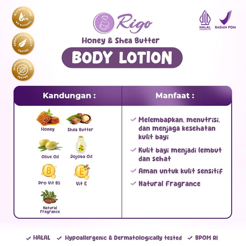 Rigo Honey & Shea Butter Body Lotion 2