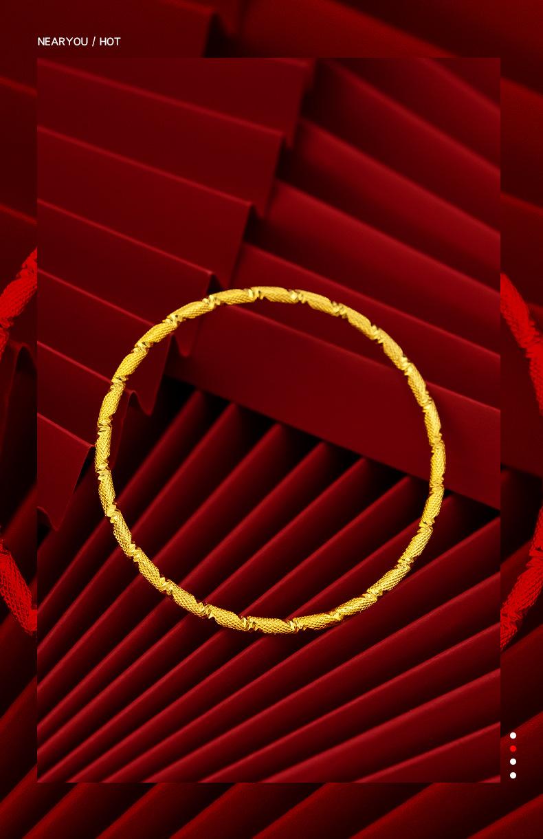 Product Introduction of Coil bracelet Women's 3mm coarse fabric bracelet thin ring 9
