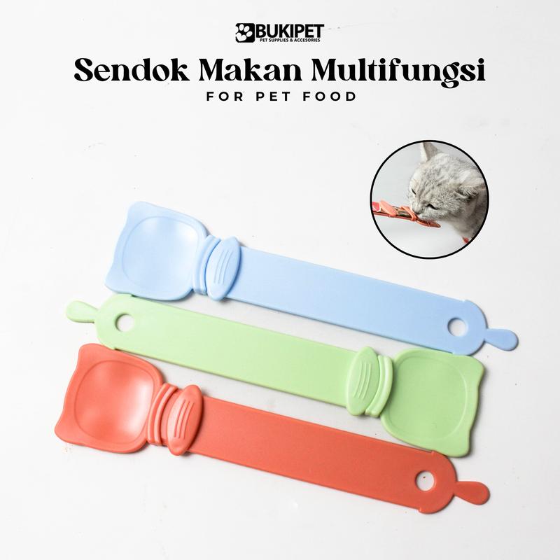 Sendok Makan Kucing Sendok Snack Makanan Kucing Multi Fungsi - BUKIPET WET TREAT SPOON 1