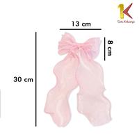 Gambar [COD] SK C344 Jepit Rambut Korea Pita Untuk Wanita Ikat Rambut Pita Panjang ala Korea Jepitan Rambut Anak Perempuan - OREN dari satukeluargaid Kab. Tangerang 3 Tokopedia