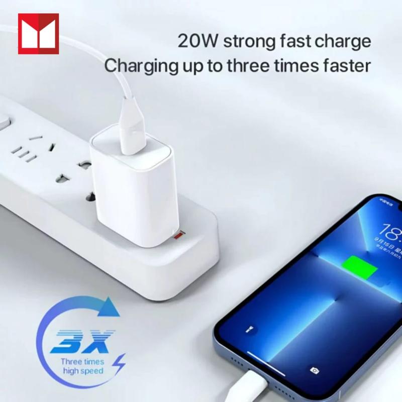 CHARGER IPHONE 20W FAST CHARGING USB C TO LIGHTNING CABLE GOOD QUALITY 1
