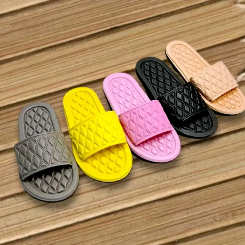 sandal selop polos wanita dewasa motif press timbul catur warna polos Shoes Sendal Jelly