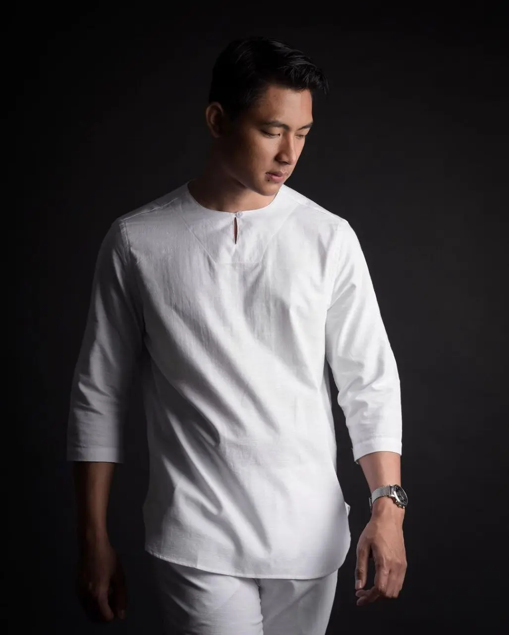 Baju Koko Khamdan Lengan 3/4 Basic Premium